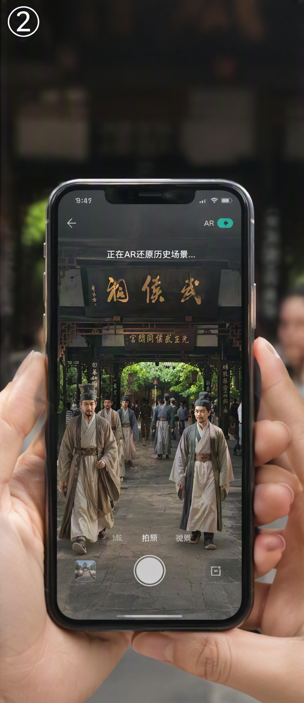 古风 AI 导览对话界面