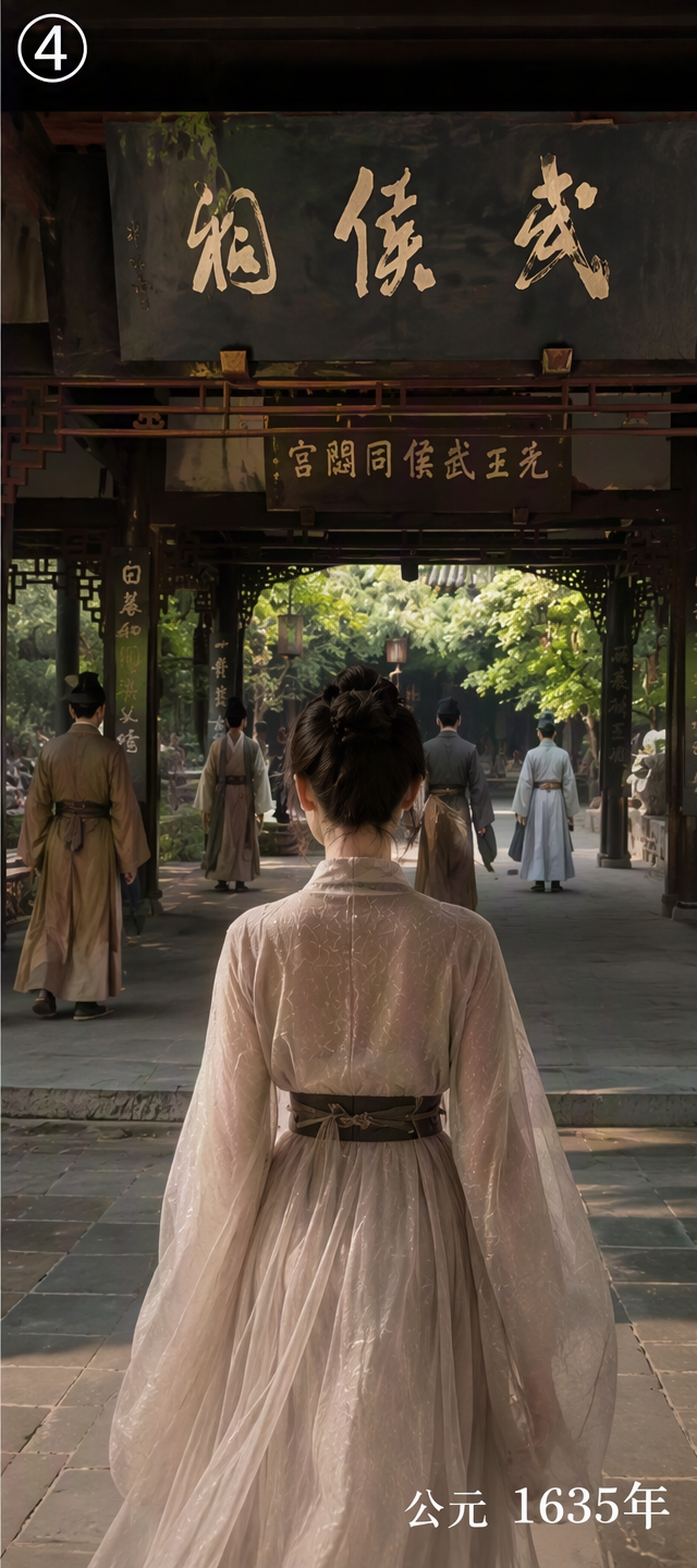 生成“公元 1635 年”穿越主题古风形象